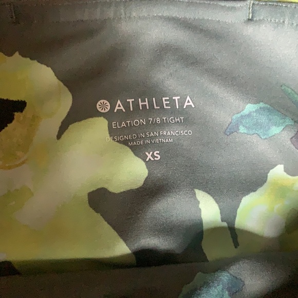 Athleta 7/8 Elation floral tight - Picture 2 of 5